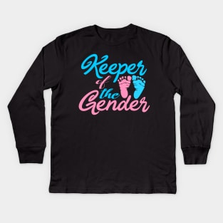 Keeper of the Gender Bridal Shower Kids Long Sleeve T-Shirt